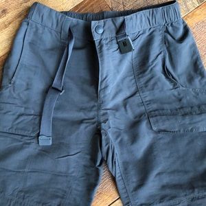 The north face hiking pants size small gray zipoff